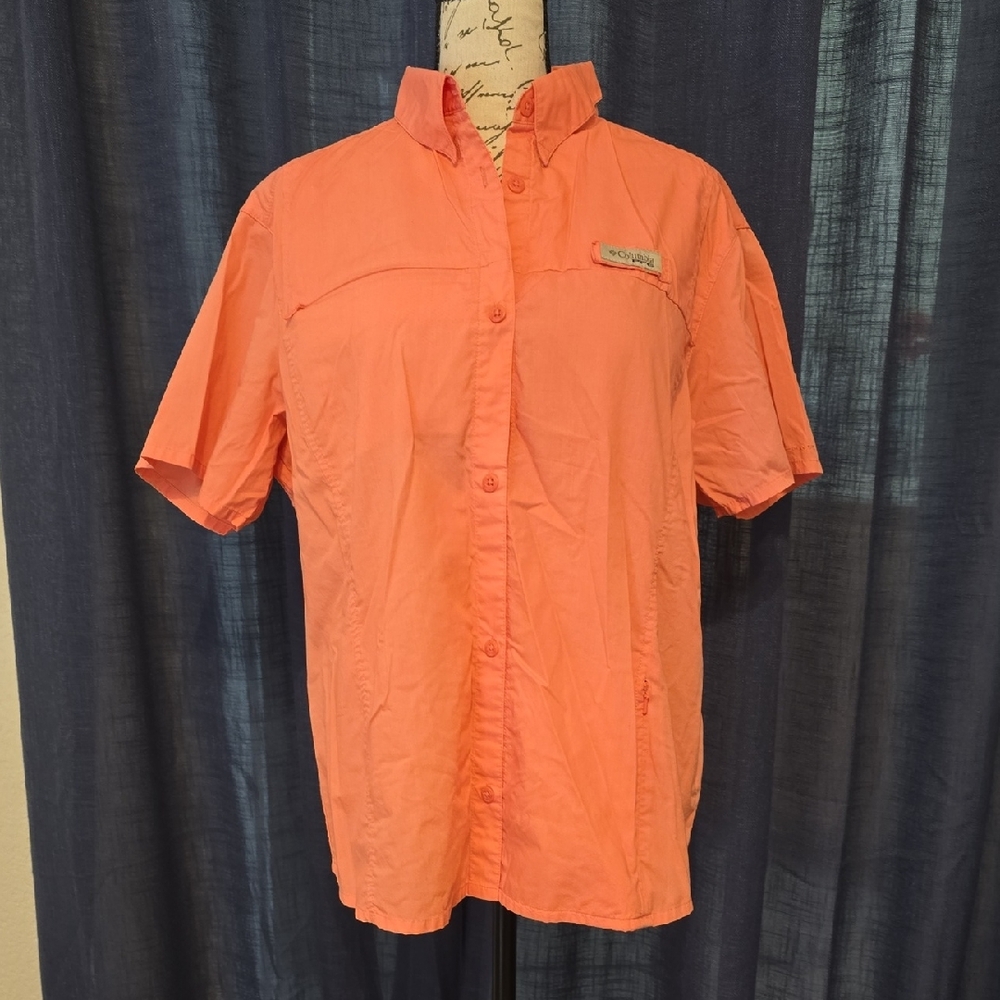 Columbia Orange Lightweight Casual Shirt